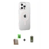 MARSİLYAN™- iPhone 16 Pro Max Kılıf Yörünge Koleksiyonu - Siyah Joko Magic 5D Hayalet Cam + Raze Metal Kamera Lens - CLTM
