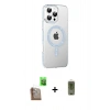 MARSİLYAN™- iPhone 16 Pro Max Kılıf Yörünge Koleksiyonu - Siyah Joko Magic 5D Hayalet Cam + Raze Metal Kamera Lens - CLTM