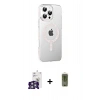 MARSİLYAN™- iPhone 16 Pro Max Kılıf Yörünge Koleksiyonu - Siyah Joko Magic 5D Hayalet Cam + Bilvis Titan Kamera Lens - GS