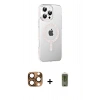 MARSİLYAN™- iPhone 16 Pro Max Kılıf Yörünge Koleksiyonu - Siyah Joko Magic 5D Hayalet Cam + Pers Alüminyum Kamera Lens - CLTM