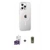 MARSİLYAN™- iPhone 16 Pro Max Kılıf Yörünge Koleksiyonu - Siyah Joko Magic 5D Hayalet Cam + Bilvis Titan Kamera Lens - SH