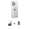 MARSİLYAN™- iPhone 16 Pro Max Kılıf Yörünge Koleksiyonu - Siyah Joko Magic 5D Hayalet Cam + Bilvis Titan Kamera Lens - SH