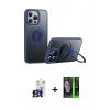 MARSİLYAN™- iPhone 16 Pro Max Kılıf Zirve Çizgi Prime - Şeffaf 360 Full Body Arka Koruyucu + Bilvis Titan Kamera Lens - TMGI