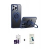 MARSİLYAN™- iPhone 16 Pro Max Kılıf Zirve Çizgi Prime - Şeffaf Pasifik Cam Ekran Koruyucu + Bilvis Titan Kamera Lens - SH