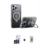 MARSİLYAN™- iPhone 16 Pro Max Kılıf Zirve Çizgi Prime - Siyah Bilvis 3D Cam Ekran Koruyucu + Siyah Bilvis Titan Kamera Lens
