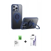 MARSİLYAN™- iPhone 16 Pro Max Kılıf Zirve Çizgi Prime - Siyah Bilvis 3X AR HD Cam Ekran Koruyucu + Raze Metal Kamera Lens - BZ