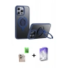 MARSİLYAN™- iPhone 16 Pro Max Kılıf Zirve Çizgi Prime - Siyah Bilvis 5in1 3D Magic Cam Ekran Koruyucu + Raze Metal Kamera Lens - NLGY