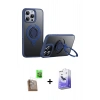 MARSİLYAN™- iPhone 16 Pro Max Kılıf Zirve Çizgi Prime - Siyah Bilvis 5in1 5D Magic Hayalet Cam Ekran Koruyucu + Raze Metal Kamera Lens - CLTM