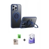 MARSİLYAN™- iPhone 16 Pro Max Kılıf Zirve Çizgi Prime - Siyah Bilvis 5in1 5D Magic Hayalet Cam Ekran Koruyucu + Raze Metal Kamera Lens - NLGY