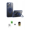 MARSİLYAN™- iPhone 16 Pro Max Kılıf Zirve Çizgi Prime - Siyah Buffer Cam Ekran Koruyucu + Raze Metal Kamera Lens - BZ