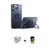 MARSİLYAN™- iPhone 16 Pro Max Kılıf Zirve Çizgi Prime - Siyah Buffer Cam Ekran Koruyucu + Pers Alüminyum Kamera Lens - GS