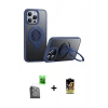 MARSİLYAN™- iPhone 16 Pro Max Kılıf Zirve Çizgi Prime - Siyah Buffer Cam Ekran Koruyucu + Raze Metal Kamera Lens - SH