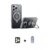 MARSİLYAN™- iPhone 16 Pro Max Kılıf Zirve Çizgi Prime - Siyah Joko Magic 5D Cam + PVD Metal Kamera Lens - GD