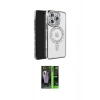 MARSİLYAN™- iPhone 16 Pro Max Kılıf Zirve Doku Prime - Şeffaf 360 Full Body Arka Koruyucu