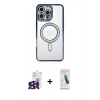 MARSİLYAN™- iPhone 16 Pro Max Kılıf Zirve Doku Prime - Şeffaf Pasifik Cam Ekran Koruyucu + Bilvis Titan Kamera Lens - SH