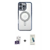 MARSİLYAN™- iPhone 16 Pro Max Kılıf Zirve Doku Prime - Şeffaf Pasifik Cam Ekran Koruyucu + Bilvis Titan Kamera Lens - TMGI