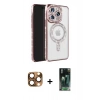 MARSİLYAN™- iPhone 16 Pro Max Kılıf Zirve Doku Prime - Siyah 360 Mat Full Body Arka Koruyucu + Pers Alüminyum Kamera Lens - CLTM