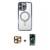 MARSİLYAN™- iPhone 16 Pro Max Kılıf Zirve Doku Prime - Siyah 360 Mat Full Body Arka Koruyucu + Pers Alüminyum Kamera Lens - CLTM