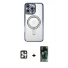 MARSİLYAN™- iPhone 16 Pro Max Kılıf Zirve Doku Prime - Siyah 360 Mat Full Body Arka Koruyucu + PVD Metal Kamera Lens - GD
