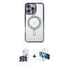 MARSİLYAN™- iPhone 16 Pro Max Kılıf Zirve Doku Prime - Siyah 3D Antistatik Cam Ekran Koruyucu + Bilvis Titan Kamera Lens - GS