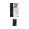 MARSİLYAN™- iPhone 16 Pro Max Kılıf Zirve Doku Prime - Siyah 3D Antistatik Hayalet Cam Ekran Koruyucu