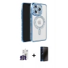 MARSİLYAN™- iPhone 16 Pro Max Kılıf Zirve Doku Prime - Siyah 3D Antistatik Hayalet Cam Ekran Koruyucu + Bilvis Titan Kamera Lens - TMGI