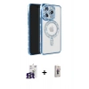 MARSİLYAN™- iPhone 16 Pro Max Kılıf Zirve Doku Prime - Siyah Bilvis 3D Cam Ekran Koruyucu + Bilvis Titan Kamera Lens - TMGI