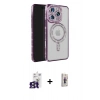 MARSİLYAN™- iPhone 16 Pro Max Kılıf Zirve Doku Prime - Siyah Bilvis 3D Cam Ekran Koruyucu + Bilvis Titan Kamera Lens - TMGI