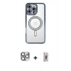 MARSİLYAN™- iPhone 16 Pro Max Kılıf Zirve Doku Prime - Siyah Bilvis 3D Cam Ekran Koruyucu + Pers Alüminyum Kamera Lens - GI
