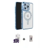 MARSİLYAN™- iPhone 16 Pro Max Kılıf Zirve Doku Prime - Siyah Bilvis 3D Cam Ekran Koruyucu + Bilvis Titan Kamera Lens - GS