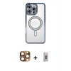 MARSİLYAN™- iPhone 16 Pro Max Kılıf Zirve Doku Prime - Siyah Bilvis 3D Cam Ekran Koruyucu + Pers Alüminyum Kamera Lens - CLTM