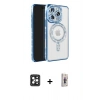 MARSİLYAN™- iPhone 16 Pro Max Kılıf Zirve Doku Prime - Siyah Bilvis 3D Cam Ekran Koruyucu + Siyah PVD Metal Kamera Lens