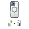 MARSİLYAN™- iPhone 16 Pro Max Kılıf Zirve Doku Prime - Siyah Bilvis 3X AR Hayalet Cam Ekran Koruyucu + Raze Metal Kamera Lens - NLGY