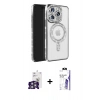 MARSİLYAN™- iPhone 16 Pro Max Kılıf Zirve Doku Prime - Siyah Bilvis 3X AR HD Cam Ekran Koruyucu + Bilvis Titan Kamera Lens - GS