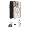 MARSİLYAN™- iPhone 16 Pro Max Kılıf Zirve Doku Prime - Siyah Bilvis 3X AR HD Cam Ekran Koruyucu + Bilvis Titan Kamera Lens - GS