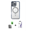 MARSİLYAN™- iPhone 16 Pro Max Kılıf Zirve Doku Prime - Siyah Bilvis 3X AR HD Cam Ekran Koruyucu + Raze Metal Kamera Lens - SH