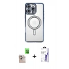 MARSİLYAN™- iPhone 16 Pro Max Kılıf Zirve Doku Prime - Siyah Bilvis 3X AR HD Cam Ekran Koruyucu + Raze Metal Kamera Lens - NLGY