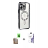 MARSİLYAN™- iPhone 16 Pro Max Kılıf Zirve Doku Prime - Siyah Bilvis 3X AR HD Cam Ekran Koruyucu + Raze Metal Kamera Lens - CLTM