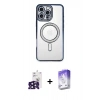 MARSİLYAN™- iPhone 16 Pro Max Kılıf Zirve Doku Prime - Siyah Bilvis 5in1 3D Magic Cam Ekran Koruyucu + Bilvis Titan Kamera Lens - SH