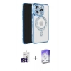 MARSİLYAN™- iPhone 16 Pro Max Kılıf Zirve Doku Prime - Siyah Bilvis 5in1 3D Magic Cam Ekran Koruyucu + Bilvis Titan Kamera Lens - TMGI