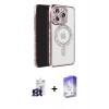 MARSİLYAN™- iPhone 16 Pro Max Kılıf Zirve Doku Prime - Siyah Bilvis 5in1 3D Magic Cam Ekran Koruyucu + Bilvis Titan Kamera Lens - TMGI