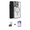 MARSİLYAN™- iPhone 16 Pro Max Kılıf Zirve Doku Prime - Siyah Bilvis 5in1 3D Magic Cam Ekran Koruyucu + Bilvis Titan Kamera Lens - TMGI