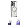 MARSİLYAN™- iPhone 16 Pro Max Kılıf Zirve Doku Prime - Siyah Bilvis 5in1 5D Magic Hayalet Cam Ekran Koruyucu + Bilvis Titan Kamera Lens - TMGI