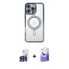 MARSİLYAN™- iPhone 16 Pro Max Kılıf Zirve Doku Prime - Siyah Bilvis 5in1 5D Magic Hayalet Cam Ekran Koruyucu + Siyah Bilvis Titan Kamera Lens