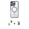 MARSİLYAN™- iPhone 16 Pro Max Kılıf Zirve Doku Prime - Siyah Bilvis Hayalet Cam Ekran Koruyucu + Raze Metal Kamera Lens - BZ
