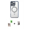 MARSİLYAN™- iPhone 16 Pro Max Kılıf Zirve Doku Prime - Siyah Bilvis Hayalet Cam Ekran Koruyucu + Raze Metal Kamera Lens - NLGY