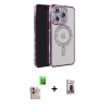 MARSİLYAN™- iPhone 16 Pro Max Kılıf Zirve Doku Prime - Siyah Bilvis Hayalet Cam Ekran Koruyucu + Raze Metal Kamera Lens - NLGY