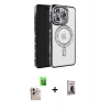 MARSİLYAN™- iPhone 16 Pro Max Kılıf Zirve Doku Prime - Siyah Bilvis Hayalet Cam Ekran Koruyucu + Raze Metal Kamera Lens - NLGY