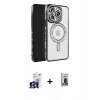 MARSİLYAN™- iPhone 16 Pro Max Kılıf Zirve Doku Prime - Siyah Bilvis Hayalet Cam Ekran Koruyucu + Bilvis Titan Kamera Lens - TMGI