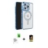 MARSİLYAN™- iPhone 16 Pro Max Kılıf Zirve Doku Prime - Siyah Buffer Cam Ekran Koruyucu + Raze Metal Kamera Lens - BZ